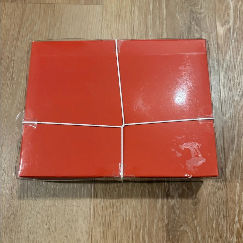 Give & Gather Orange Linen Napkin Set (4) with Rope Rings